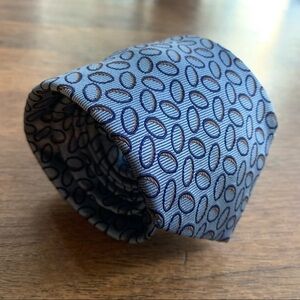 Drake’s Blue & Brown Ovals Tie